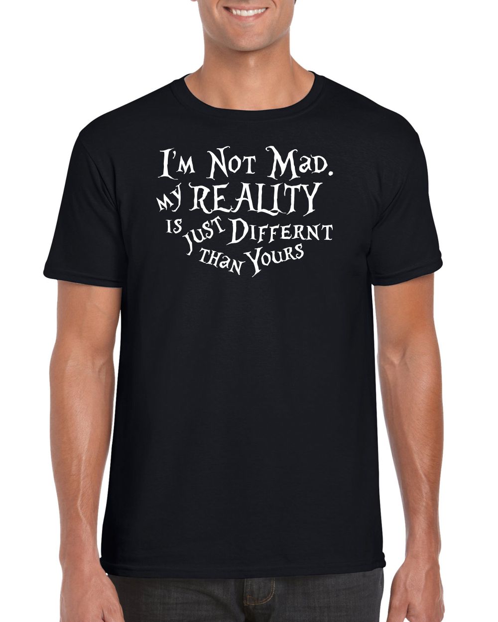 I'm Not Mad - Black Men's T-shirt